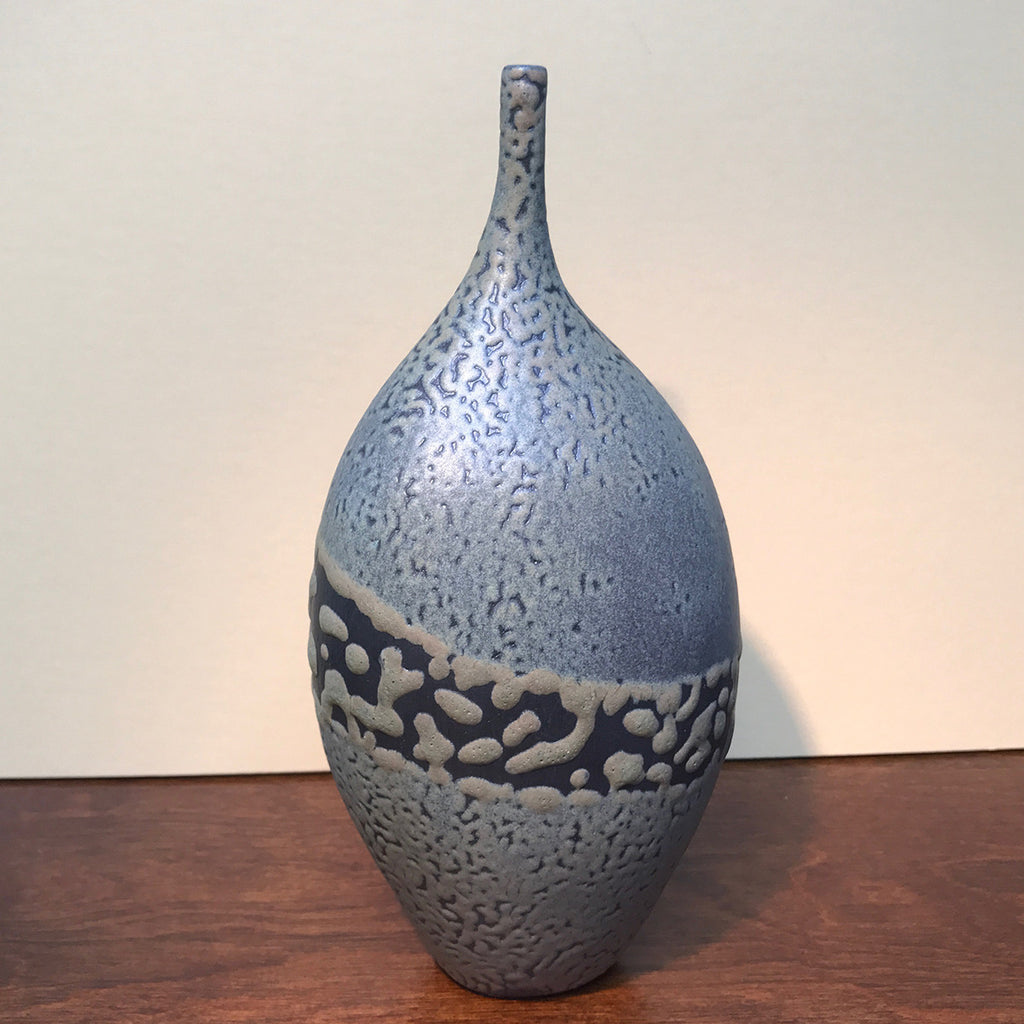 Moss Pebble-Textured Stem Vase - ZAN Home Decor