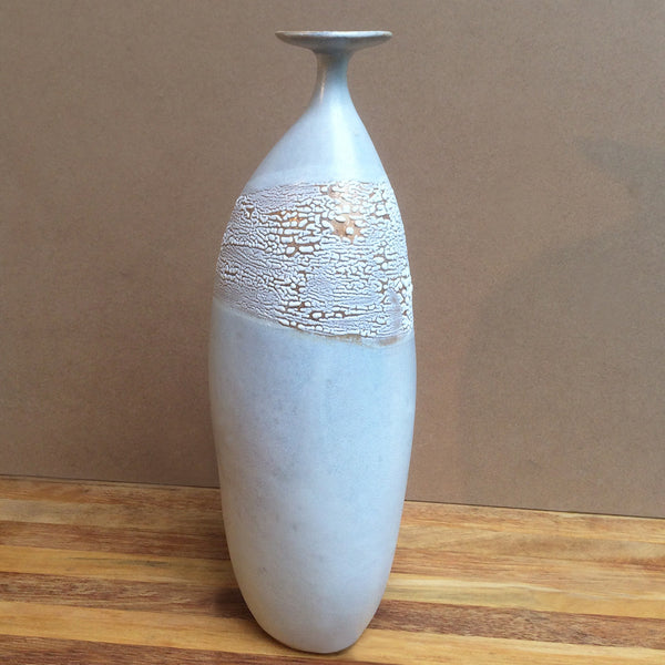 White, Tall-Lipped Vase - ZAN Home Decor