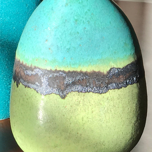 Wide Bottom Stripe Stem Vase - ZAN Home Decor