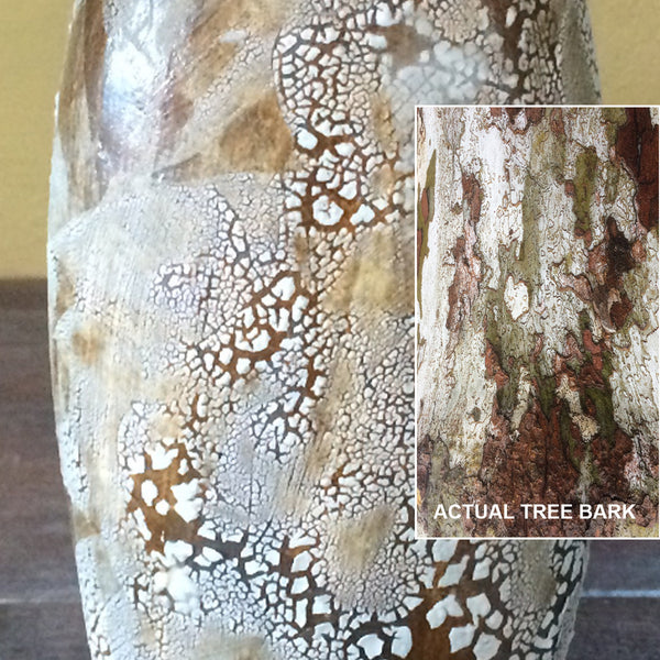 Bark Inspired Textured Vases - ZAN Home Decor