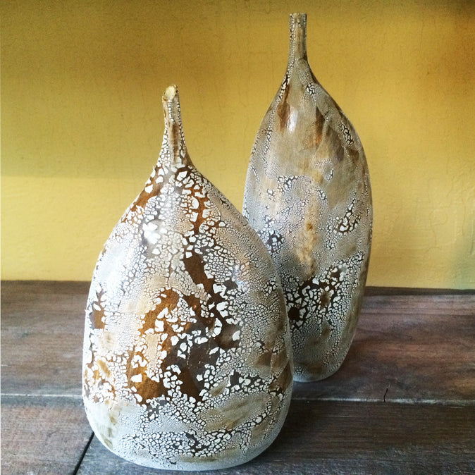 Bark Inspired Textured Vases - ZAN Home Decor