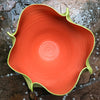 Large Tulip Bowl, Tangerine & Lime Matte - ZAN Home Decor